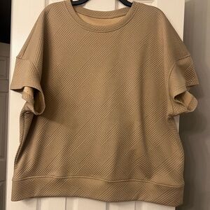 Khaki Geometric Patterned 2 pc Set